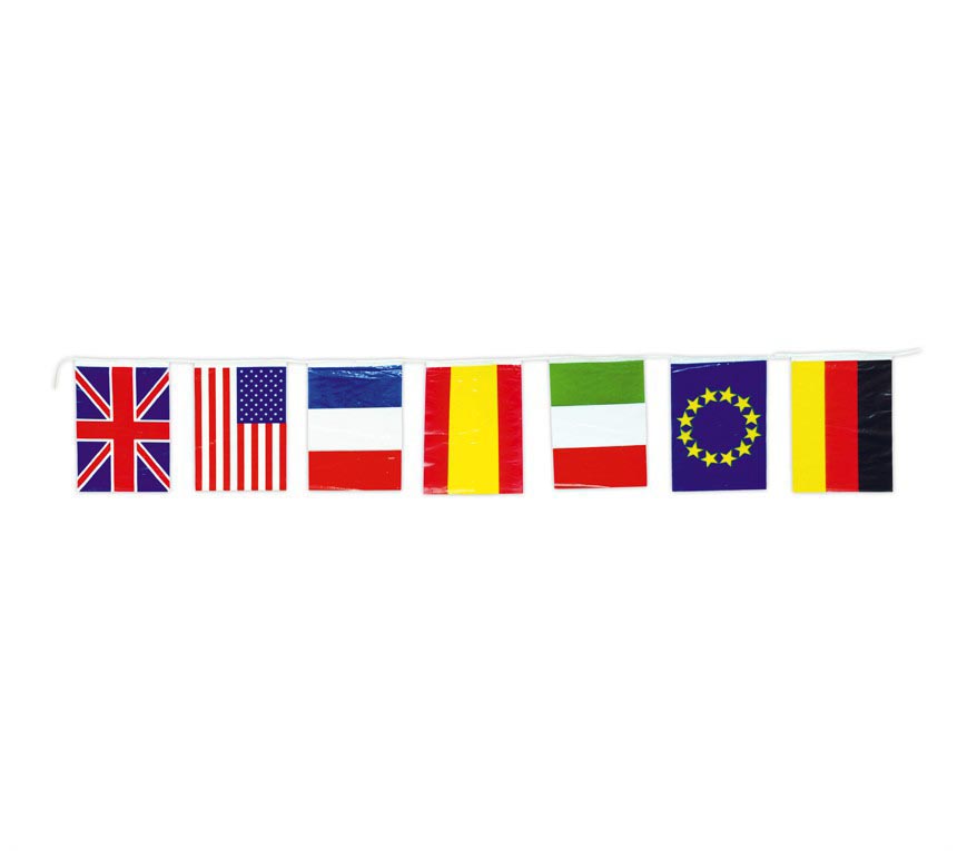 BAG PLASTIC FLAGS 20 X 30 CM GARLAND 50 M