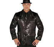 BLACK SEQUINS JACKET