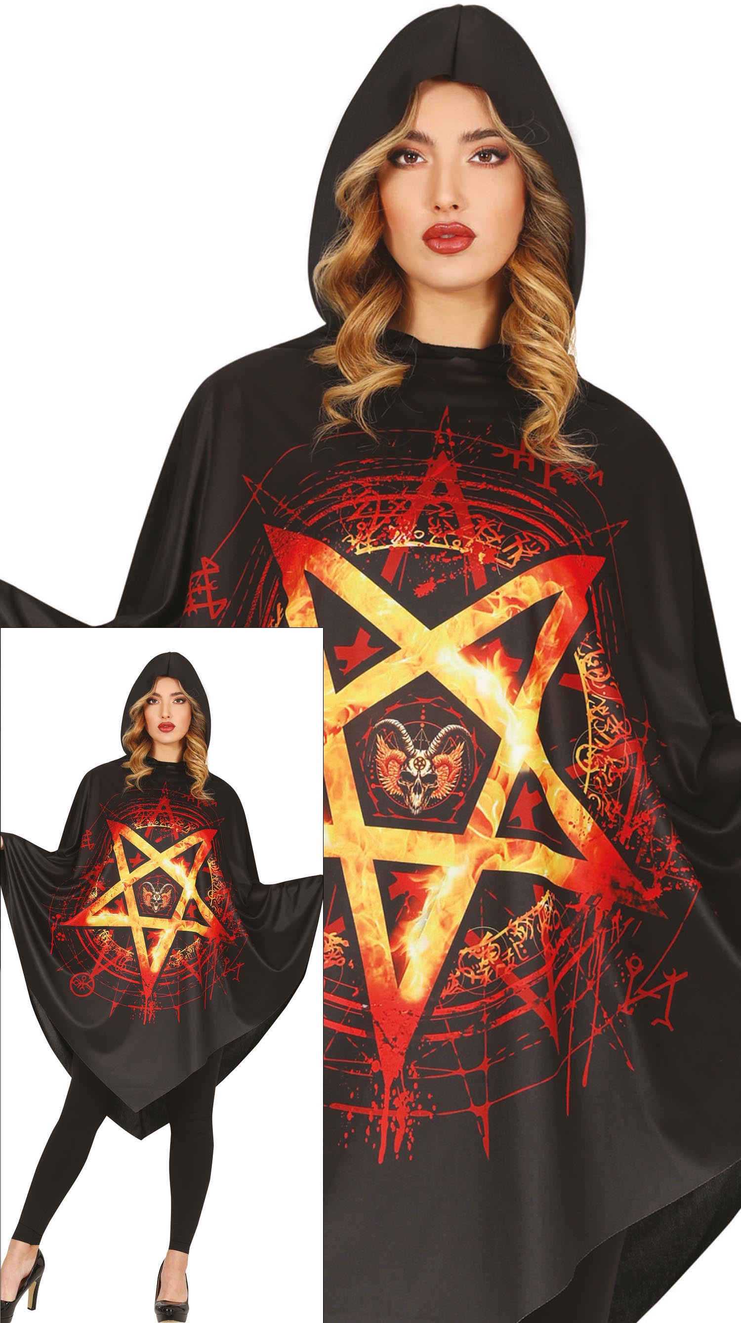 DIABOLIC PONCHO, ADULT, 42 - 44 (L)