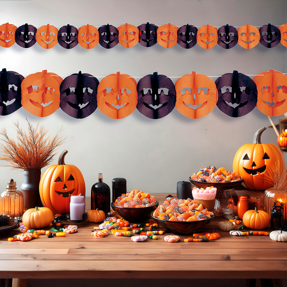 PUMPKIN GARLAND 17 X 300 CMS.
