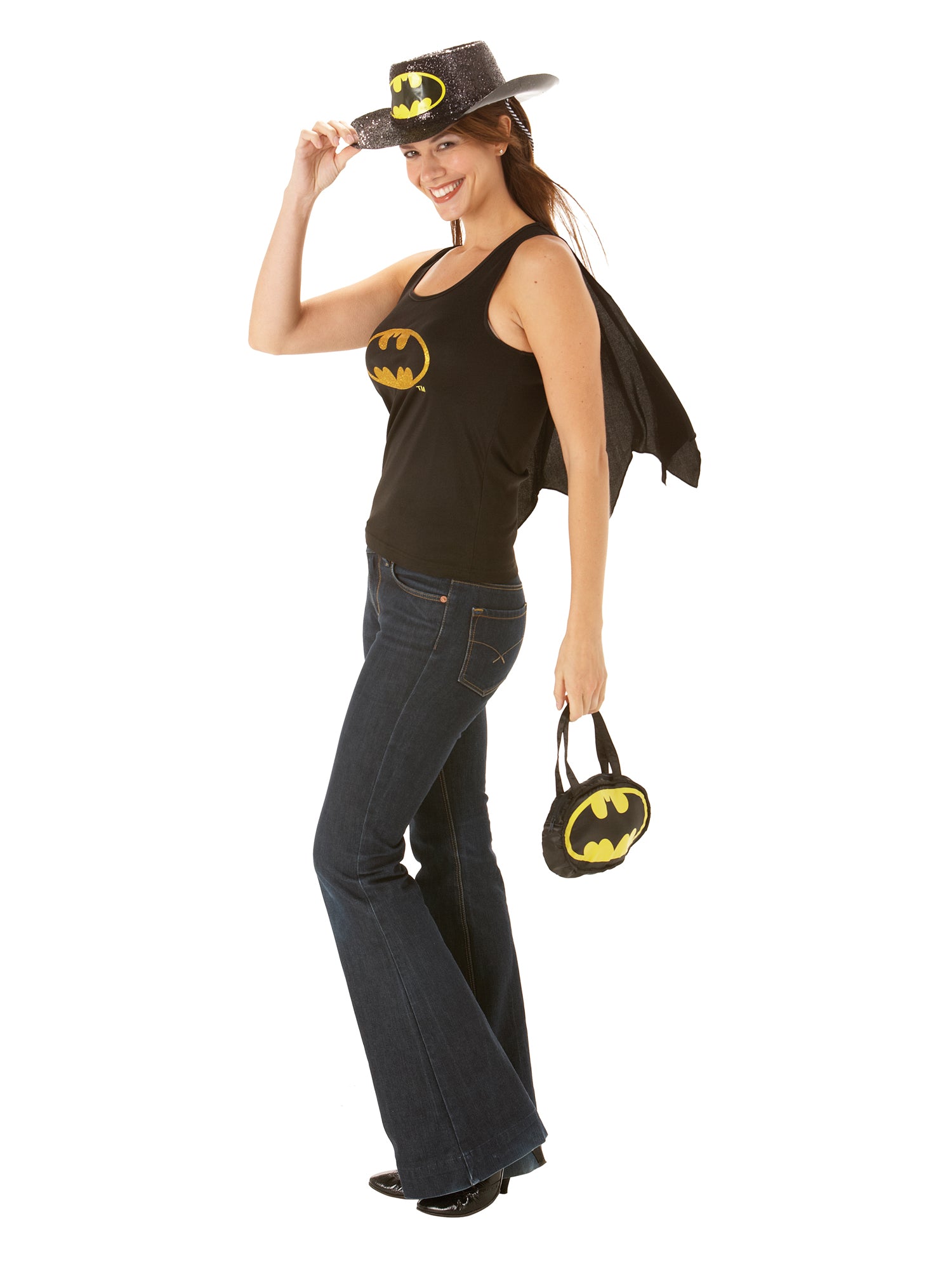 Batgirl Top With Cape Costume