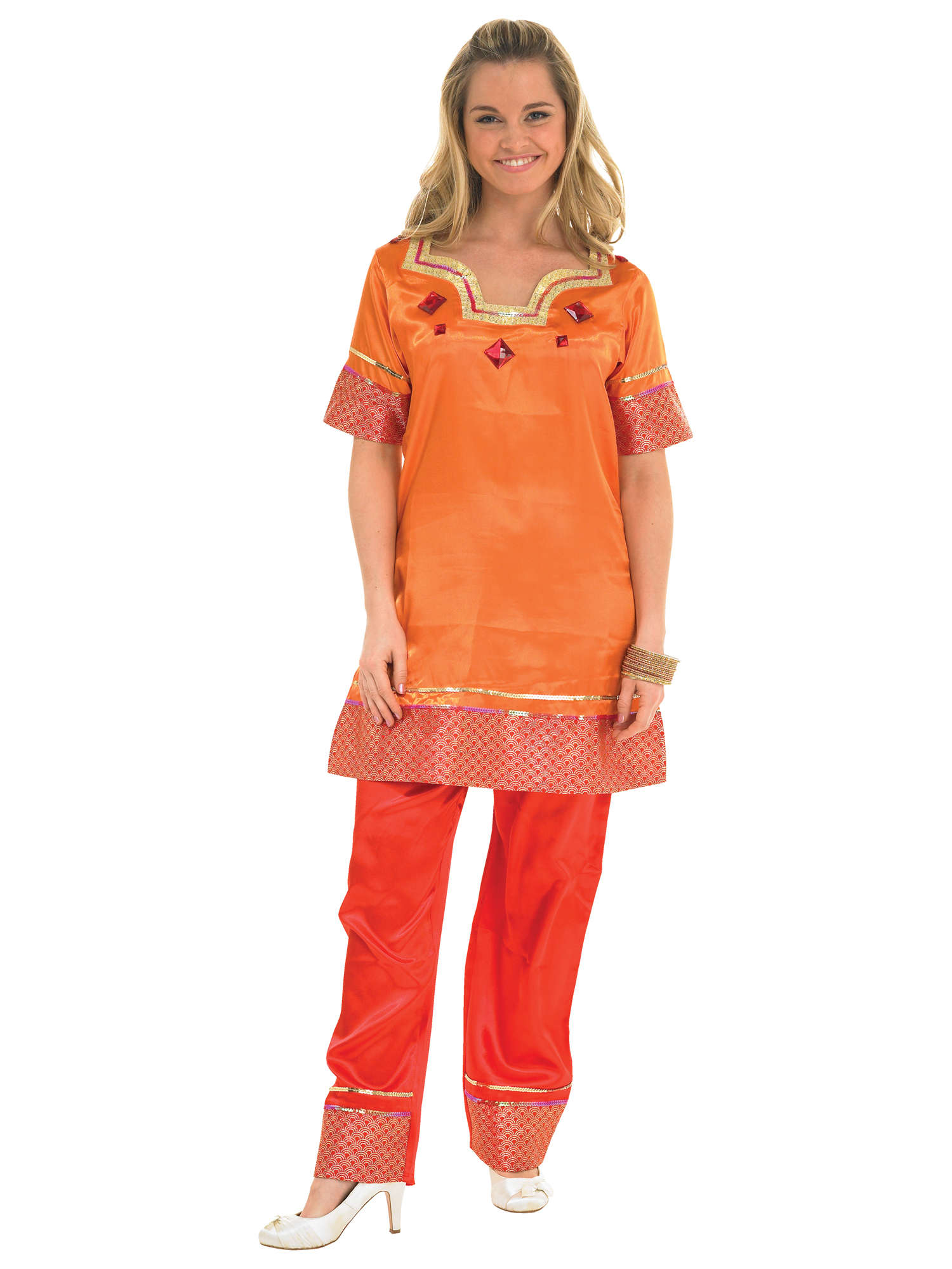 B/WOOD LADY OR. TUNIC SET