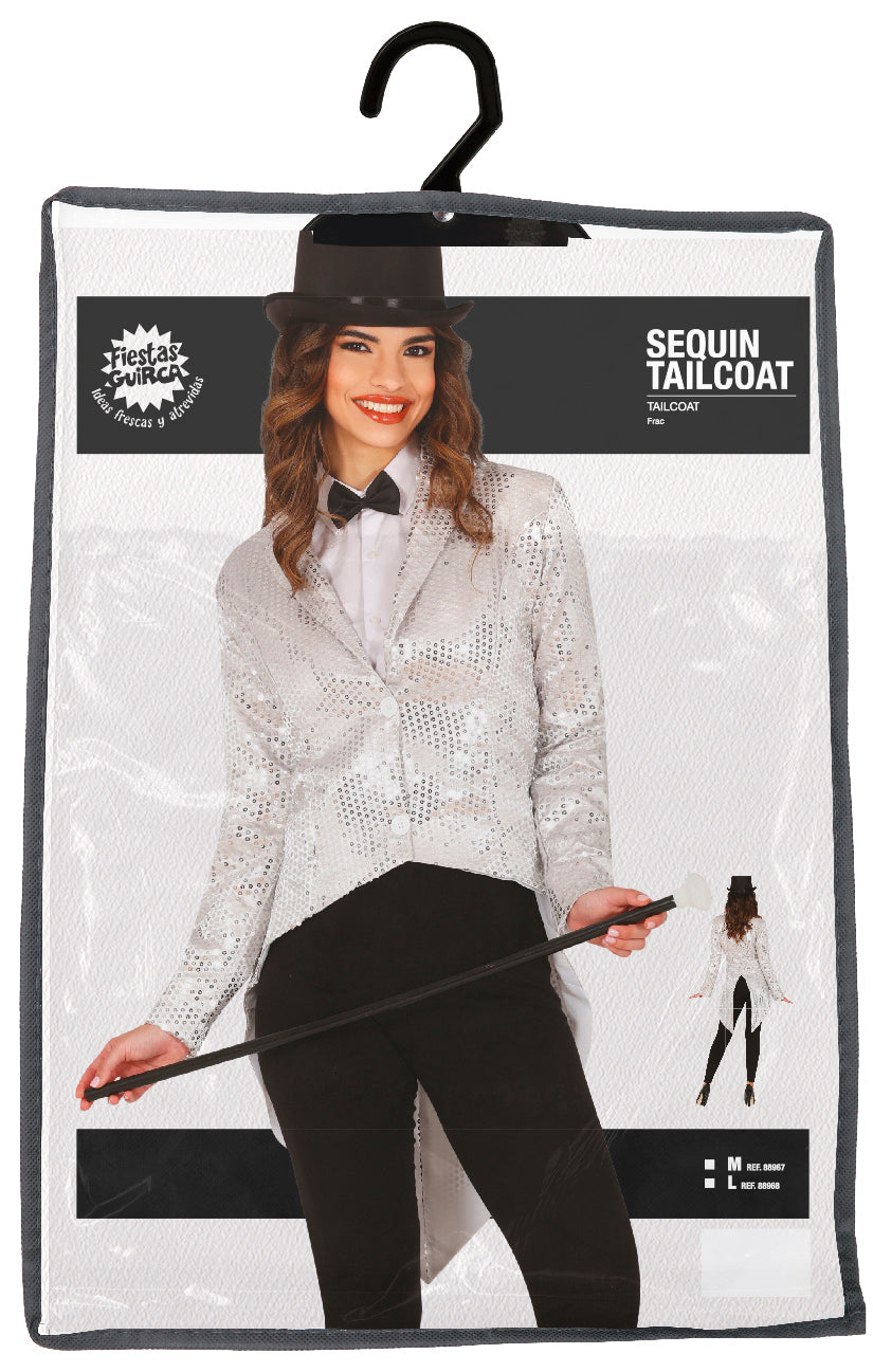 SILVER SEQUIN TAIL