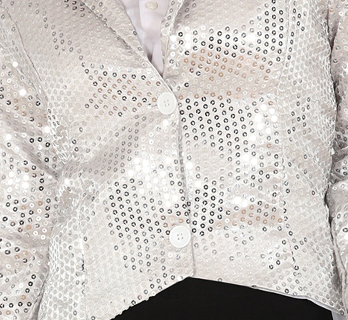 SILVER SEQUIN TAIL