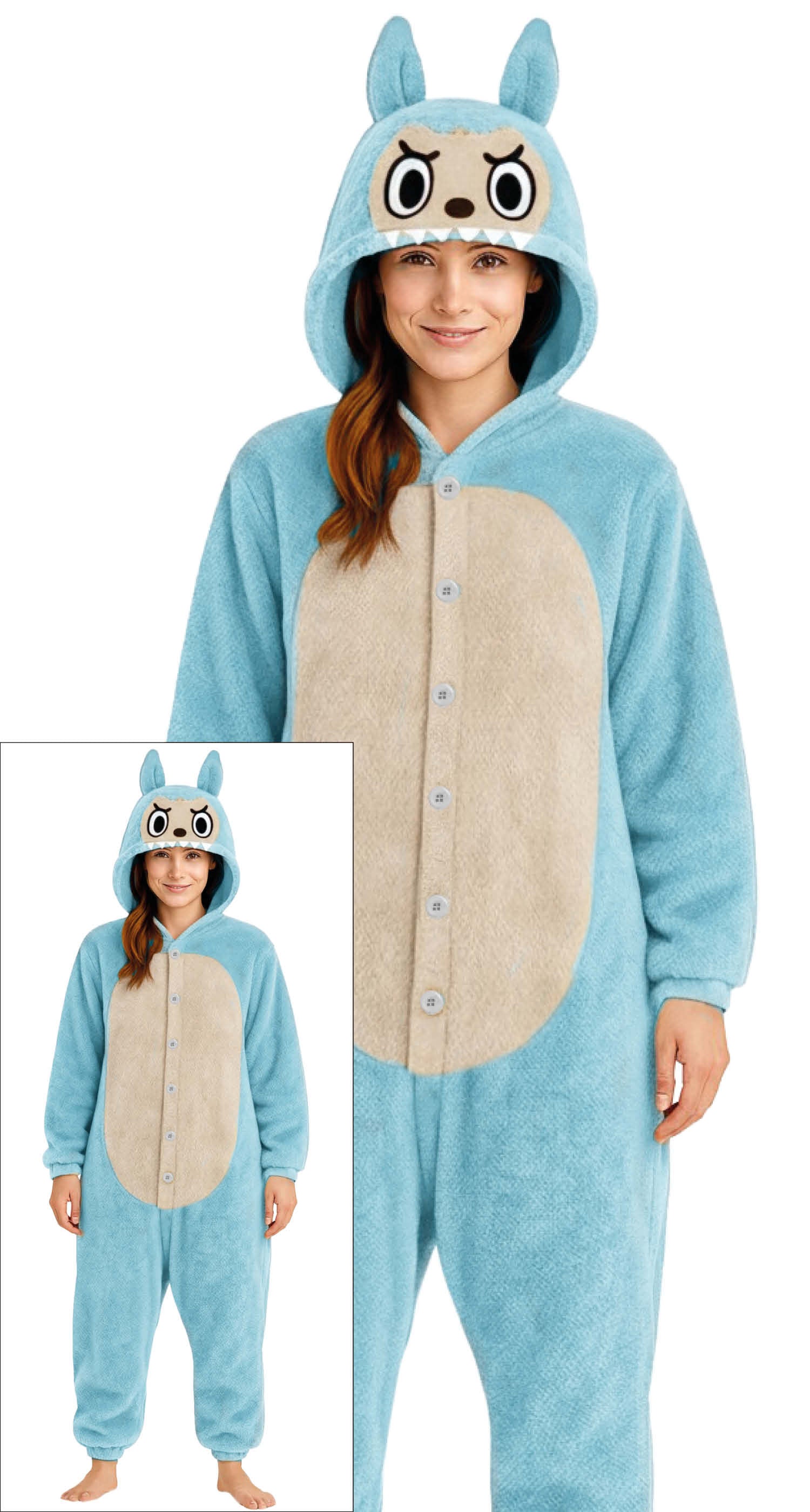 LULU MONSTER PYJAMA BLUE