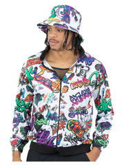 90s Hip Hop Graffiti Jacket - 1