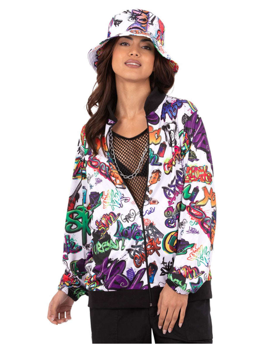 90s Hip Hop Graffiti Jacket - 3