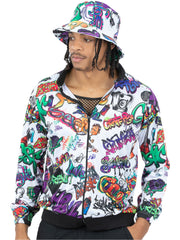 90s Hip Hop Graffiti Jacket 1