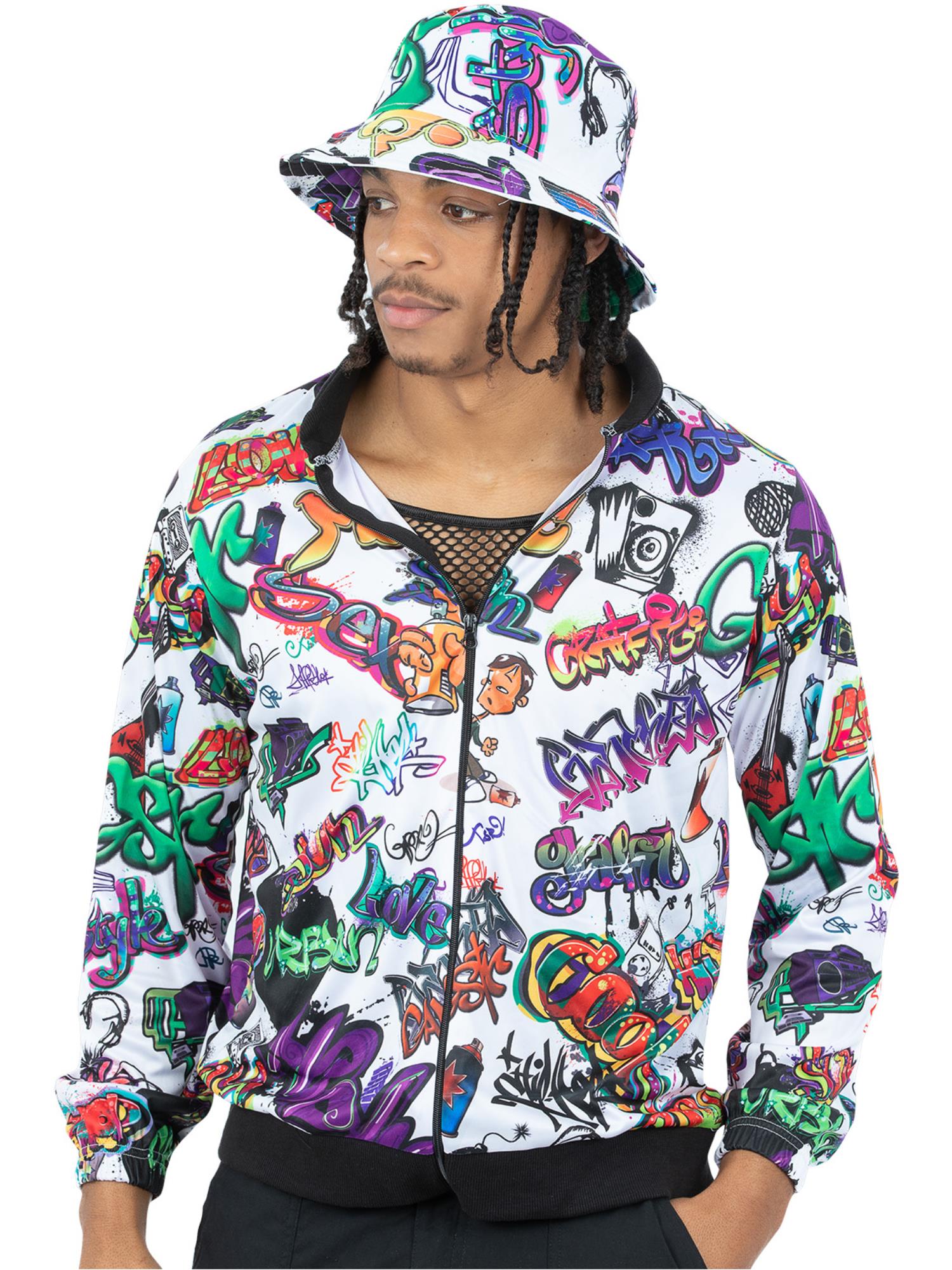 90s Hip Hop Graffiti Jacket 1