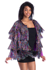 Fever Tinsel Festival Jacket, Rainbow Dreams 1