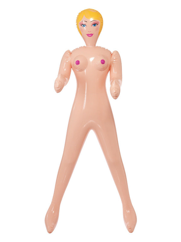 Inflatable Blow-Up Doll, Female, Pink - 2