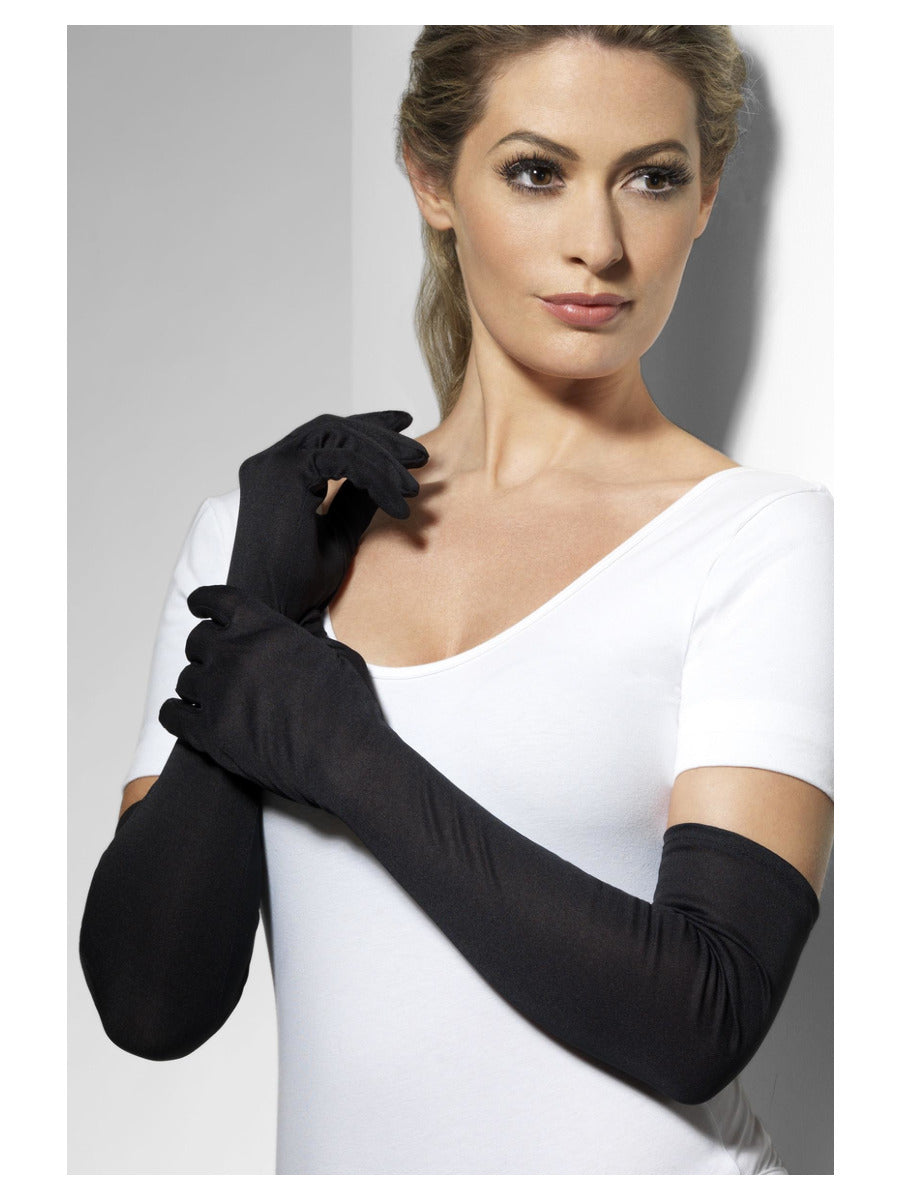 Gloves, Black - 1