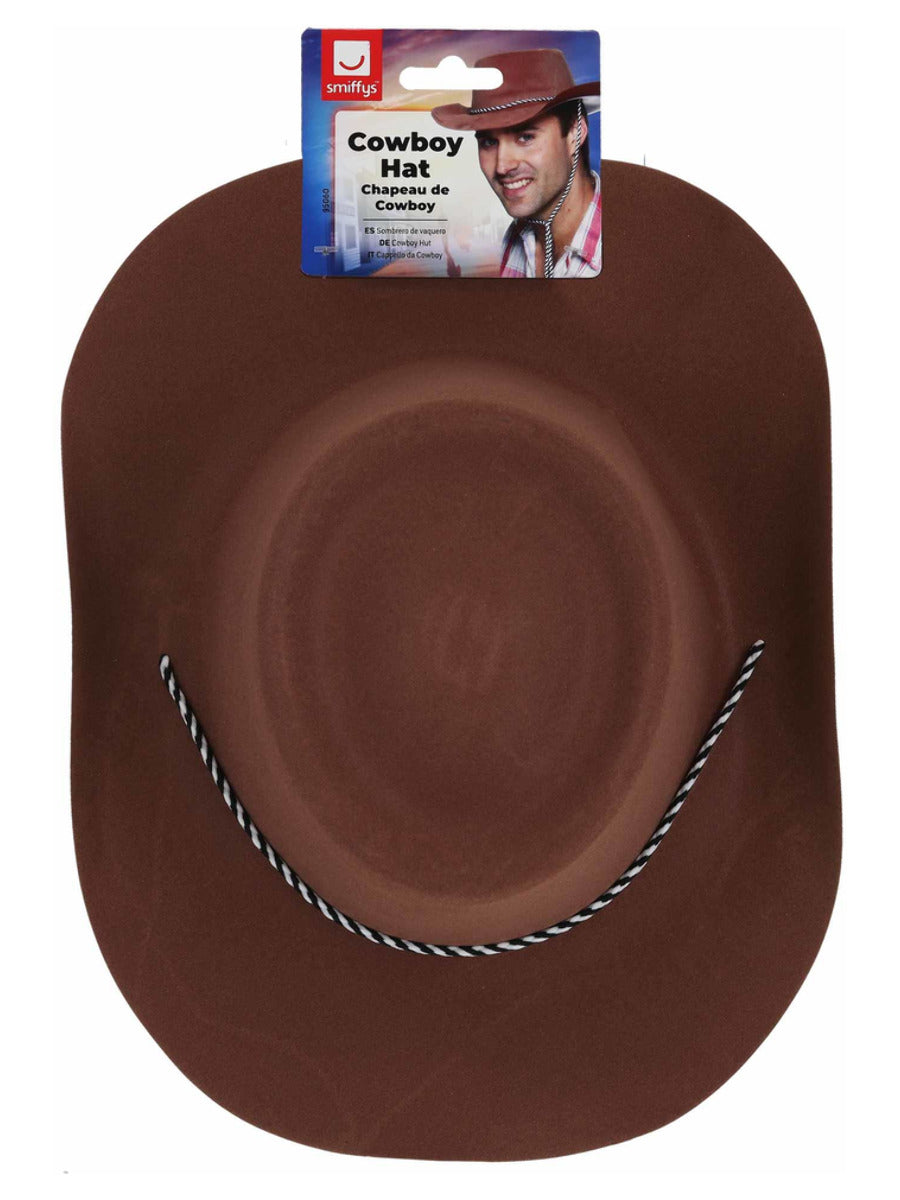 Cowboy Hat, Brown - 3