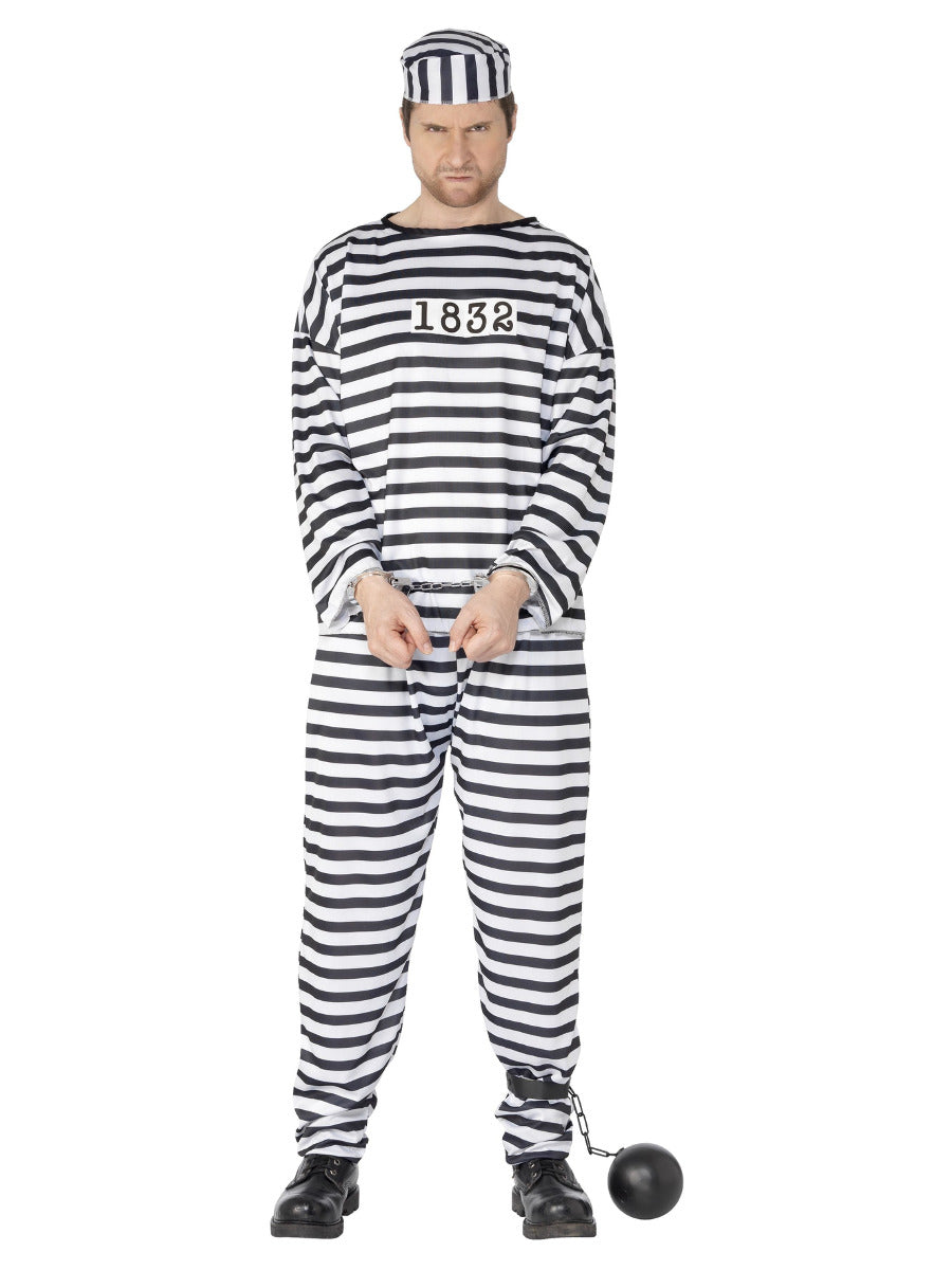 Convict Costume, Black & White - 1