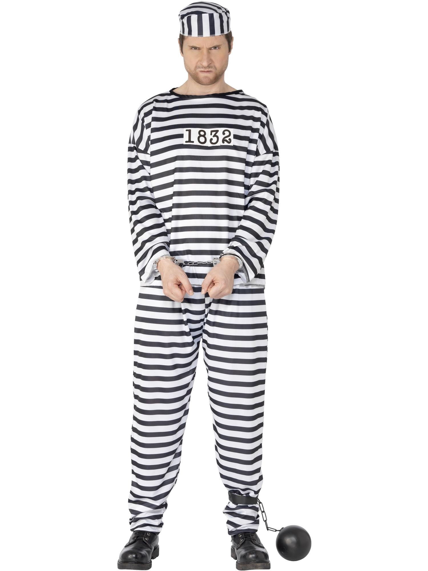 Convict Costume, Black & White 1