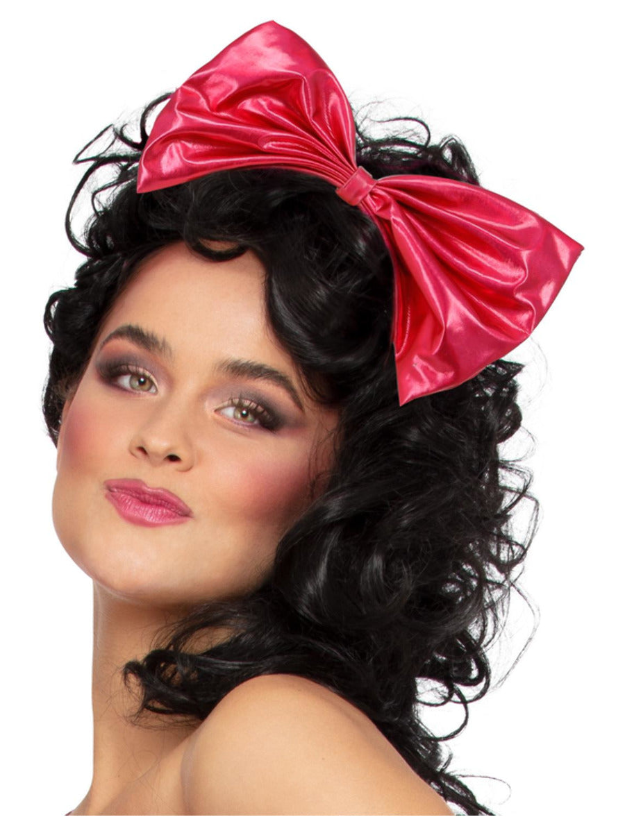 80s Metallic Pink Headband - 1