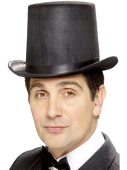Stovepipe Topper Hat, Black 1