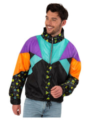 Unisex 80s Windbreaker Jacket - 1