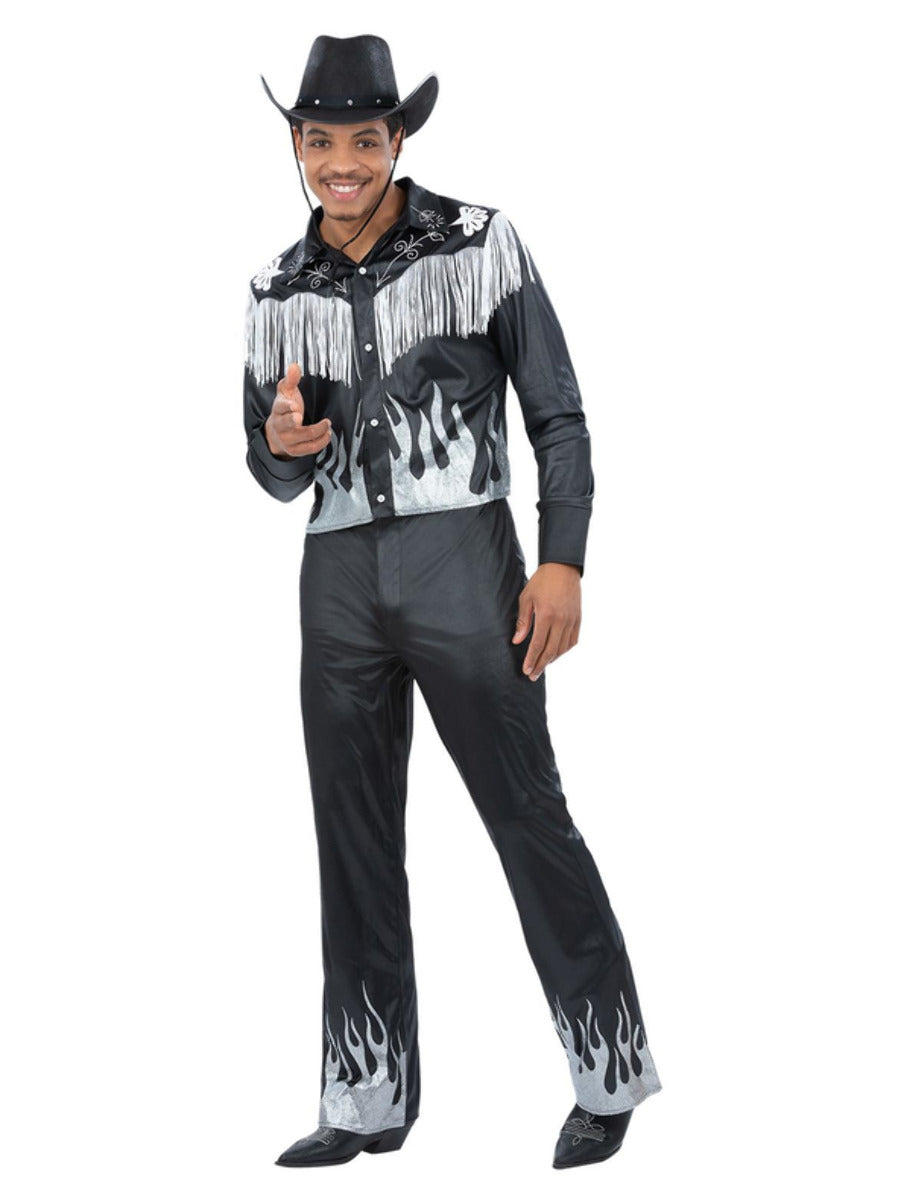 Black Glamorous Cowboy Costume - 1