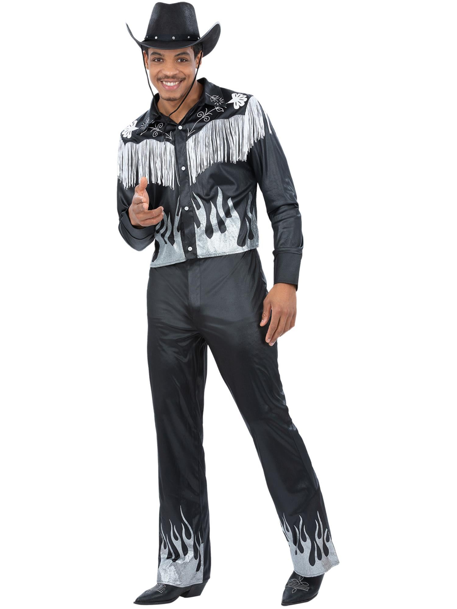 Black Glamorous Cowboy Costume 1