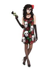 Skull + Roses Sequin Dress XS/S