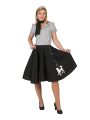 Poodle Dress Adult (40/42) (Whte/Blk) ***