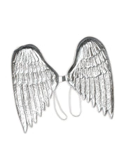 Angel Wings.Lge,Silver Plastic 1