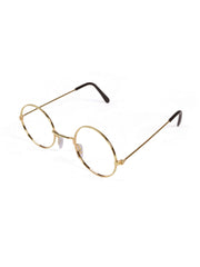 Granny Specs Round (No Lens/Gold Frame)