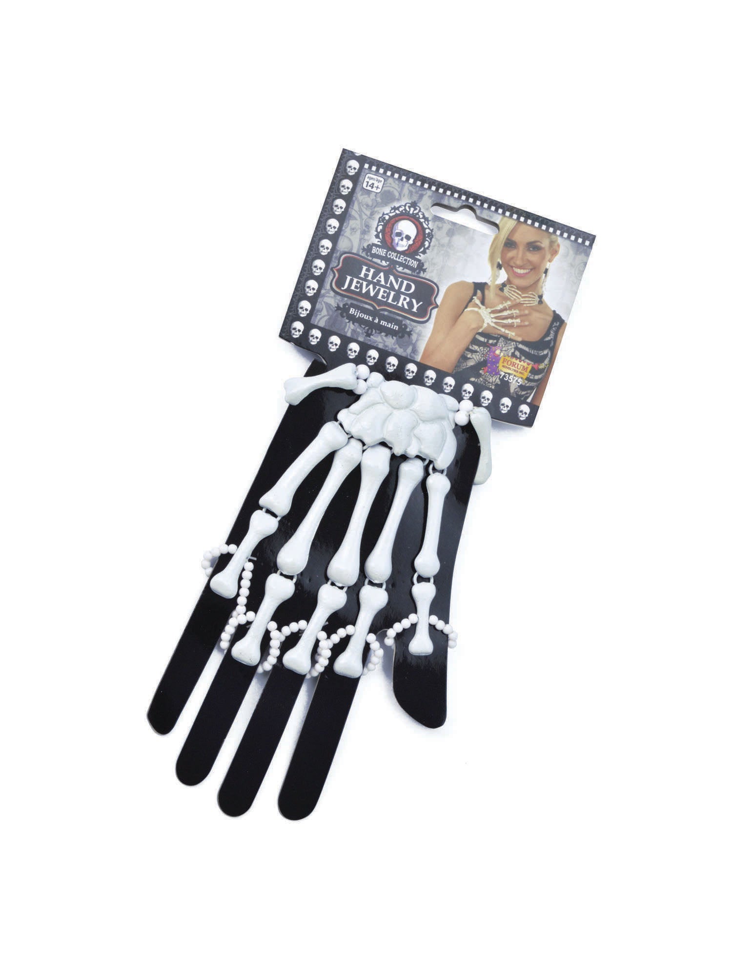 Skeleton Hand Bracelet. White
