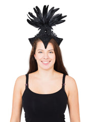 Burlesque Headpiece Black