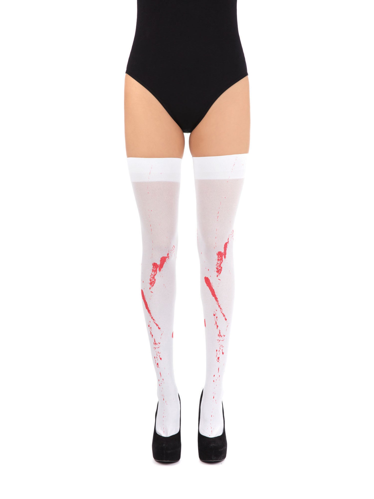 White Stockings With Blood Stains 1
