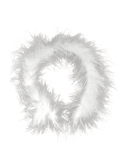 Feather Headband White/Tinsel