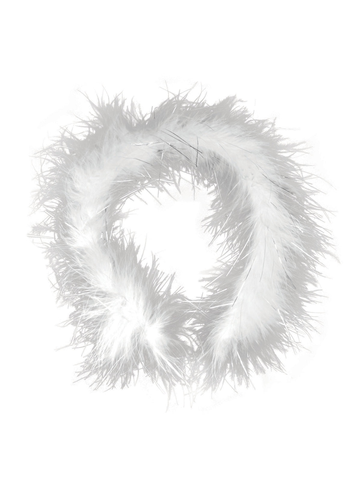 Feather Headband White/Tinsel 1
