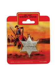 Sheriff Badge - Metal 12 pack