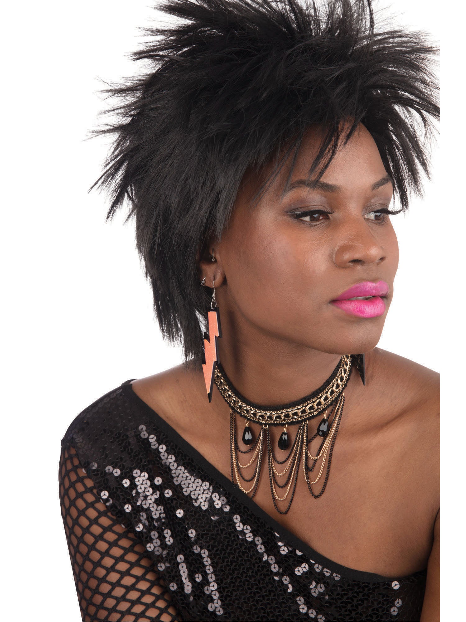 80's Rave Earrings - Orange