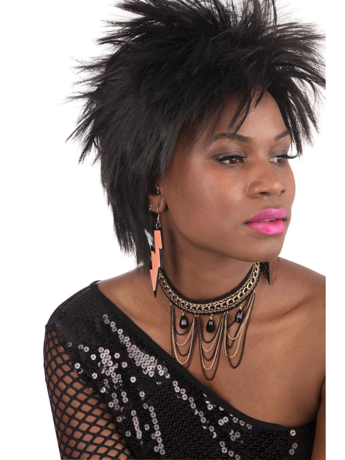 80's Rave Earrings - Orange 1