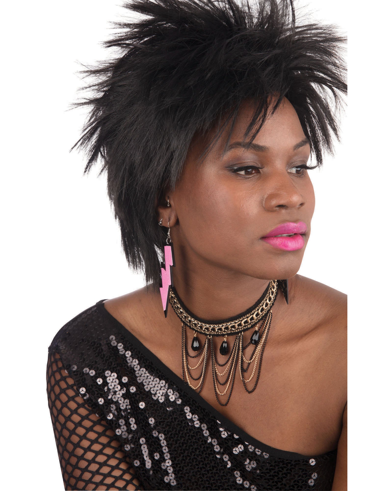80's Rave Earrings - Pink