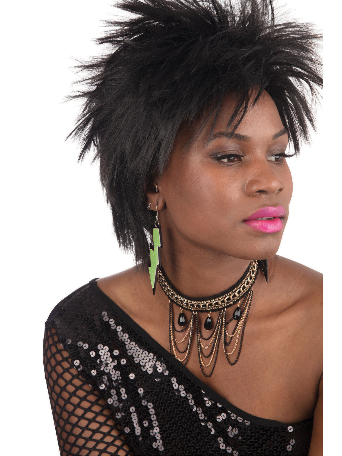 80's Rave Earrings - Green 1