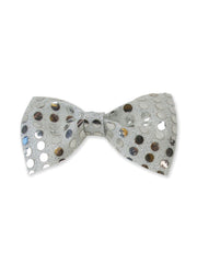 Bow Tie Sequin Silver