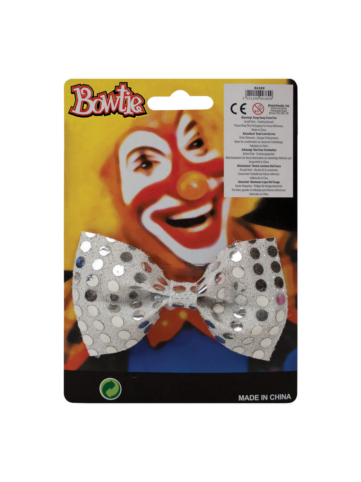 Bow Tie Sequin Silver 2