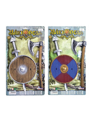 Viking Sword, Shield And Axe Set (Asst Colours) 1