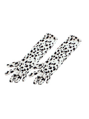 Dalmatian Gloves. Elbow length