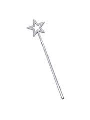 Plastic Silver Fairy Wand (x12)