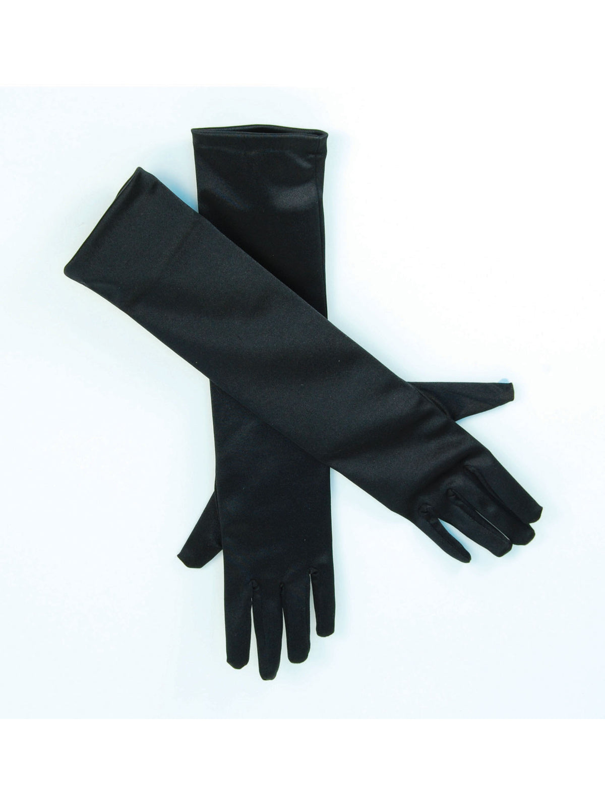 Black Satin Gloves 1