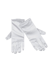 White Satin Gloves 1
