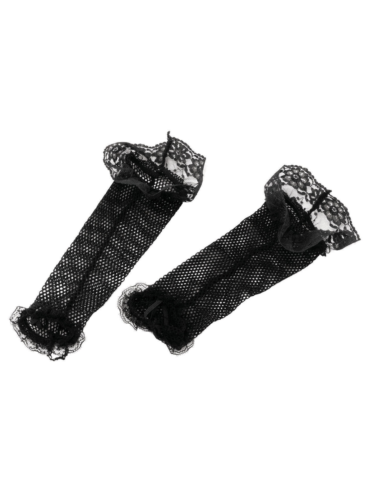 Fishnet Gloves.Black+Lace 1