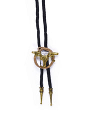 Cowboy Bootlace Tie - Steer & Rope