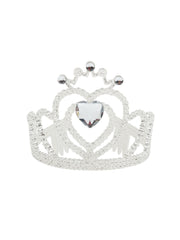Tiara White Glitter + Heart Stone 1