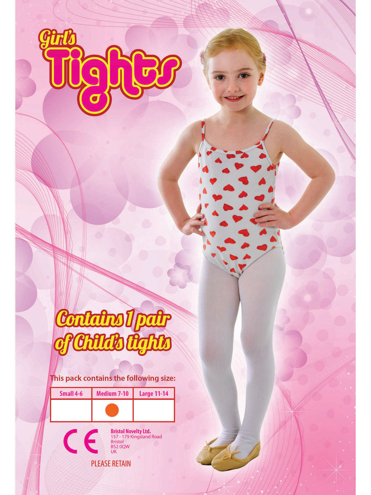 Tights White 4/6 Small 1
