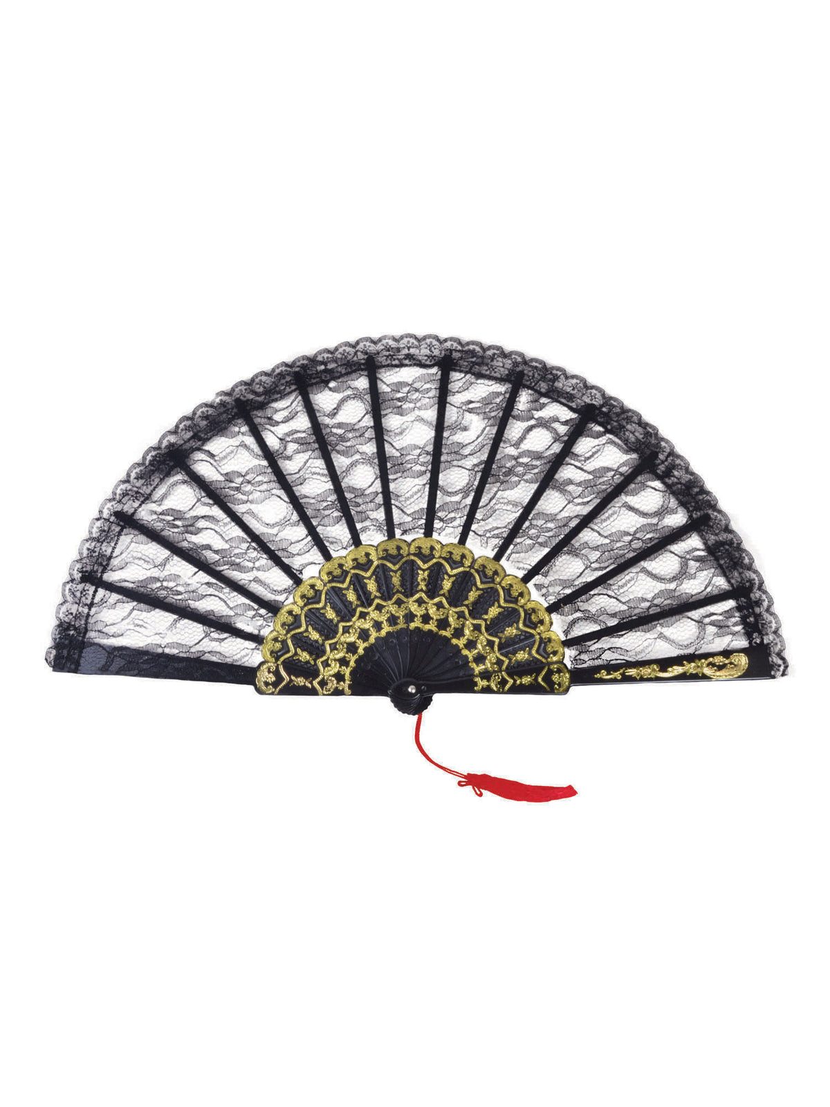 Black Lace Spanish Fan 1